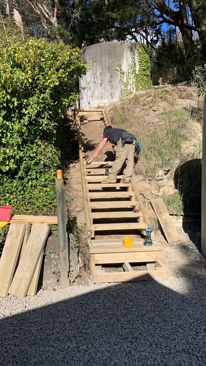 Timber steps, Wairarapa