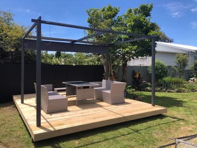 Pergola with deck, Wairarapa