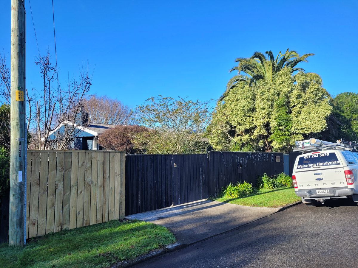 Timber fencing, Aug 2022, Wairarapa