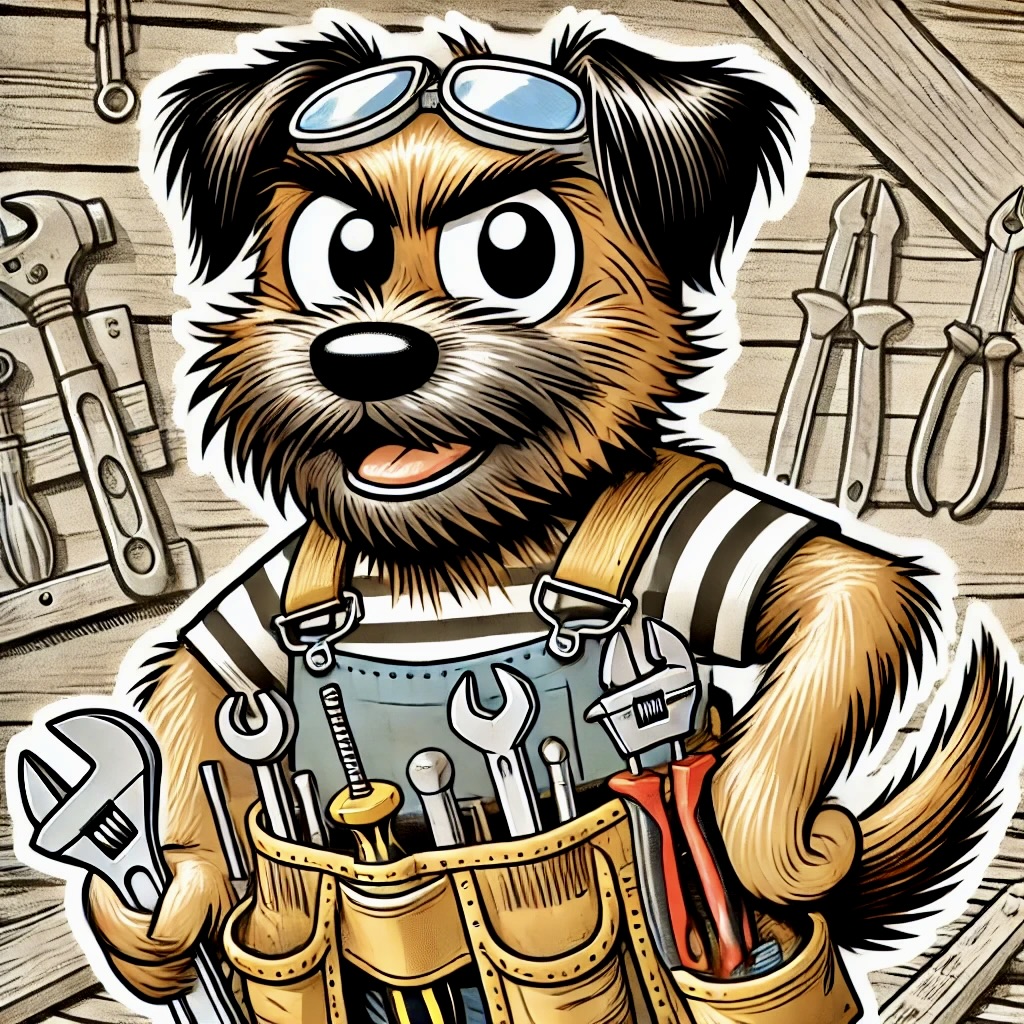 Illustrated handyman mascot with tools — The Wairarapa Handyman